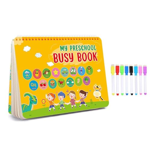 Generico Preschool Busy Book | Toddler Learning Busy Book | 15 Topics Educational Learning Activity Book for Toddler | Colorful Kindergarten Books as Engaging Educational Toys for Kids Ages 3 And Up von Generisch