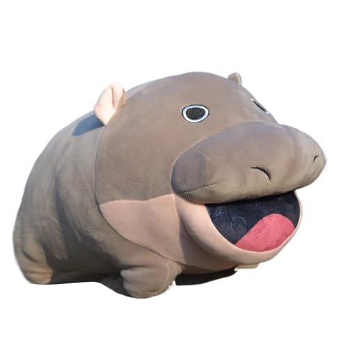 Generico Soft Hippo Plush Toy Stuffed Animal, Cute Plushie Dolls For Kids And Adults, Unique Hippo Toy For Girls And Boys, Cuddly Plush Hippo Model For Bedroom, Playtime, And Collectible von Generisch