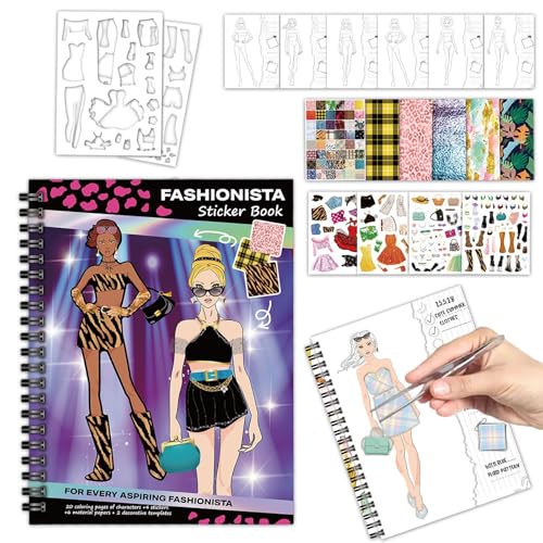 Generico Stickerbücher für Mädchen, Aktivitätsbuch mit Kleidung und Aufklebern für Kinder – Interaktives Lernspielzeug für Kinder Mädchen Generico Stickerbücher für Mädchen, Aktivitätsbuch mit Kleidung und Aufklebern für Kinder – Interaktives Lernspielzeug für Kinder Mädchen von Generisch