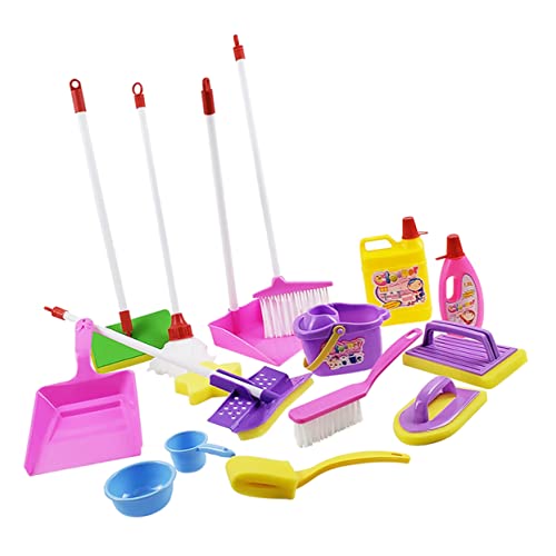 Generisch 1 Set Reinigungsspielset Spielhaus Reinigungsgeräte Kinderreinigungsspielzeug Reinigungsgeräte Reinigungsgeräte Für Kunststoff Bunt von Generisch