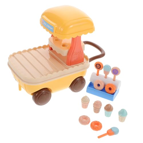 Generisch 1 Set Spielzeug-Eiscreme-Set Für Kinder, Eiscreme-spielset, Eiscreme-Miniatur-Spielzeug Für Kleinkinder, Mädchen, Eisständer, Spielspielzeug, Eisständer-spielset Für Kinder von Generisch