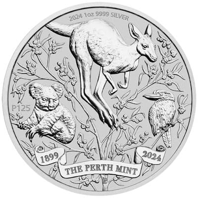 Generisch 1 Unze Silbermünze - Australien - 125 Jahre PerthMint 2024-1 Oz Silber Silver Coin von Generisch