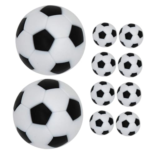 Generisch 10St 23-mm-Schwarz-Weiß-Fußball Hundefußball Tischspielbälle fußball Sport tischfußballspiel Mini tischfußball Zubehör für Fußballspiele Zubehör für Kickerspiele die Hüften von Generisch