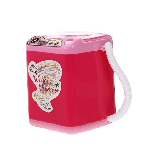 Generisch 1Stk Mini-Waschmaschine Schminkschwammreiniger Waschmaschinenreiniger Make-up Pinsel kinderspielzeug Waschmaschine Puff-Waschmaschine spielerisch Waschmaschine Plastik Rosa von Generisch