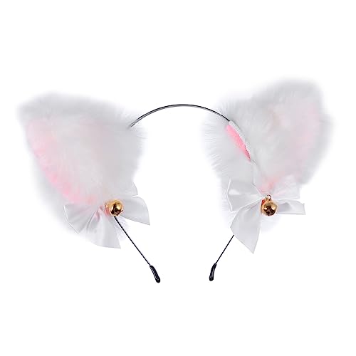 Generisch 1pc Cat Ears Stirnband Mit Glocken Bögen Cosplay Kostüm Hair Hoop Für Mädchen von Generisch