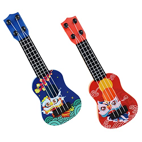 Generisch 2 Stück Mini Gitarre Ukulele Für Kinder Mädchen Gitarre Musikspielzeug Früherziehung Ukulele Spielzeug Spielzeuggitarre Für Kleinkinder 1–3 Kleinkinder Gitarre von Generisch