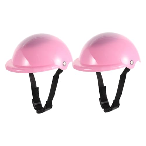 Generisch 2 Stücke Fahrradhelm Puppe Fahrradhelm 18 Zoll Puppe Sporthelm Radfahren Skating Roller Helm Für Roller Rollenspiele Und Passende Outfits von Generisch