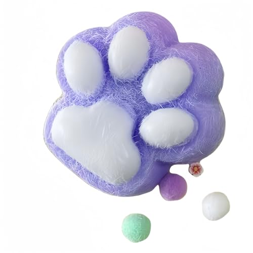 Generisch 2024 Neu Squeeze Spielzeug, Cat Paw Anti Stress Ball, Katzenpfoten Quetschspielzeug mit Bällen Lustig, Sensory Toys, Funny Squeeze Antistressball Erwachsene, Squishy Toy von Generisch