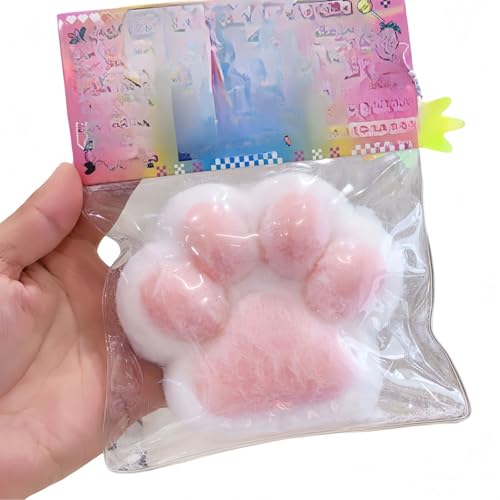 Generisch 2024 Neu Squeeze Spielzeug, Cat Paw Anti Stress Ball, Katzenpfoten Quetschspielzeug mit Bällen Lustig, Sensory Toys, Funny Squeeze Antistressball Erwachsene, Squishy Toy von Generisch