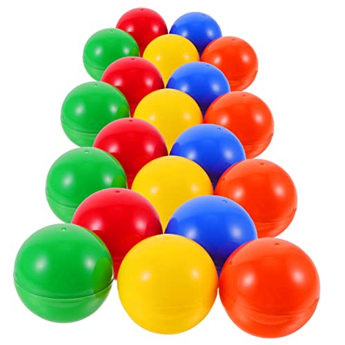 Generisch 25St Lotteriekugel Glückskugel weiße Kugeln prallen Bingokugeln klein Jumbo tischtennisball tischfussball glückskekse lustige Lottokugeln interessante Spielbälle PVC von Generisch