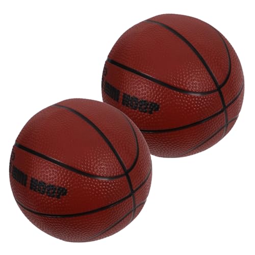 Generisch 2st Kinderbasketball Im Freien Schwimmbad Korbball Drinnen Netz Kleiner Basketball Für Indoor Mädchen-Basketball Basketballkorb-Spiele Mini-Basketball PVC Brown von Generisch