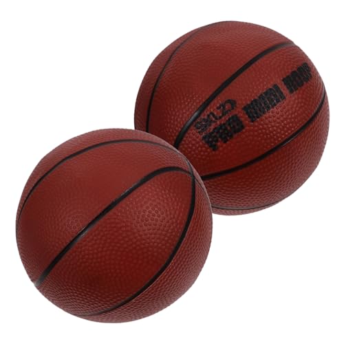 Generisch 2st Kinderbasketball Korbball Im Freien Poolspielzeug Schwimmbad Netz Drinnen Basketball-Kleinkind Kleiner Basketball Für Kleinkinder Basketballkorb-Spiele Brown PVC von Generisch