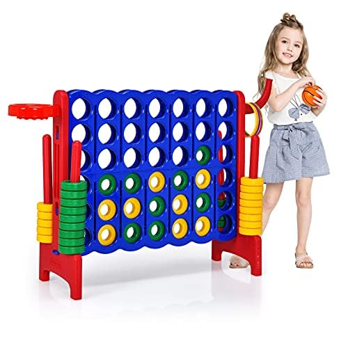 Generisch 37521SP-RE-VC Spiel 4 Gewinnt Spielset, Blau + Rot, 84 x 33 x 79 cm von Generisch