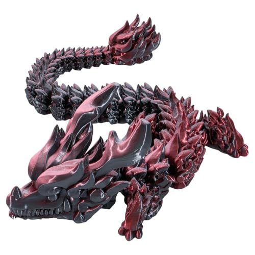 Generisch 3D-Gedruckter Beweglicher Drache - 3D-Gedruckter Drache, 3D-Druck-Drachenspielzeug | Flexibler Beweglicher Drache, Ostereierkorb, Für Zuhause, Für Kinder, Freude Verbreiten Und von Generisch