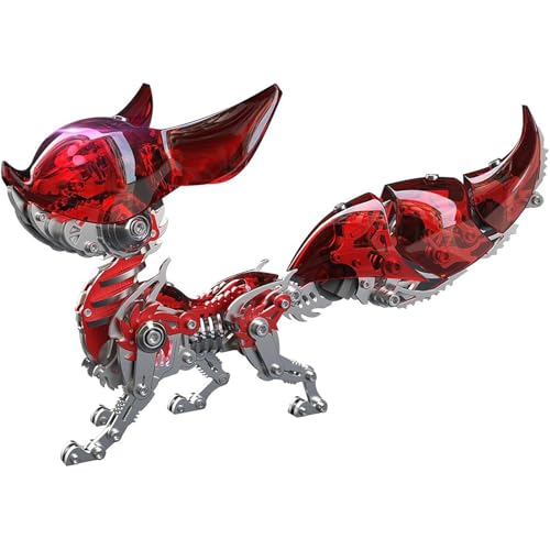 Generisch 3D-Metall-Puzzle für Erwachsene, 339pcs DIY 3D-Puzzle mechanische Fuchs Montage Modell, 3D-Metall-Tiere Modell, Kunsthandwerk Ornamente für Jugendliche und Erwachsene,Rot Generisch 3D-Metall-Puzzle für Erwachsene, 339pcs DIY 3D-Puzzle mechanische Fuchs Montage Modell, 3D-Metall-Tiere Modell, Kunsthandwerk Ornamente für Jugendliche und Erwachsene,Rot von Generisch