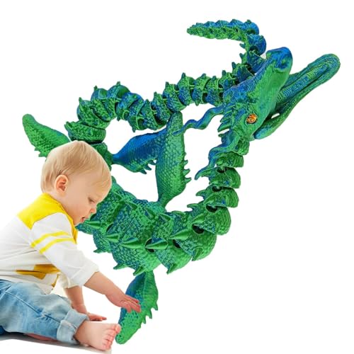 3D-gedruckte Drachen, artikulierter Drache,3D-Drachen mit flexiblen Gelenken | Beweglicher Drache, Chefschreibtischspielzeug, Fidget-Spielzeug für Erwachsene für 3D-Drachen-Enthusiasten von Generisch