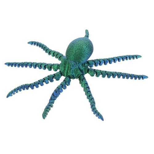 Generisch 3D-gedrucktes Oktopus- Verstellbarer Oktopus Webstuhl Biegsamer Oktopus Meeresspielzeug Kapseln 3D-oktopus 3D-gedrucktes Oktopus-zappelspielzeug Plastik Green von Generisch