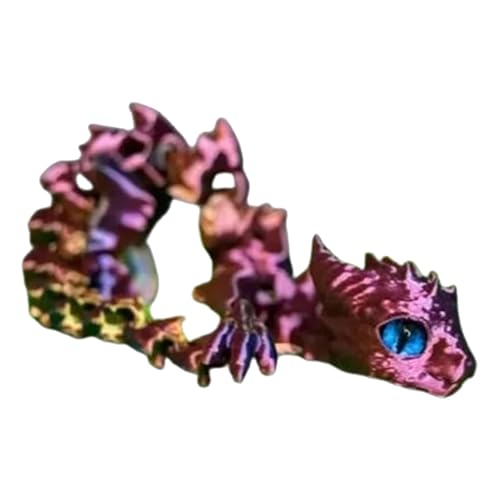 -gedrucktes Zappelspielzeug,Drachen-Actionfigur - Entzückende -gedruckte Tiere -gedrucktes Spielzeug | Innovative Schreibtischfiguren mit beweglichem Drachendekor für - und Schulbüros von Generisch