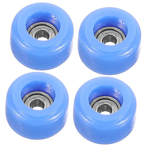 Generisch 4 Stück Finger-Skateboard-Zubehör Roller Mini-Skateboard Skateboards Finger Skateboard fingerskaterboard Stress-Relax- Freizeit Schreibtischspiel Plastik Blue von Generisch