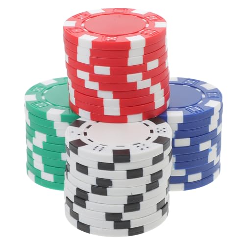 Generisch 40St Jetons spielchips spielgeld Pokermarker Mahjong-Chips spielwürfel Chips- Glücksspielchip Tabletts für Pokerchips Zubehör für Pokerspiele kleine Pokerchips Abs von Generisch