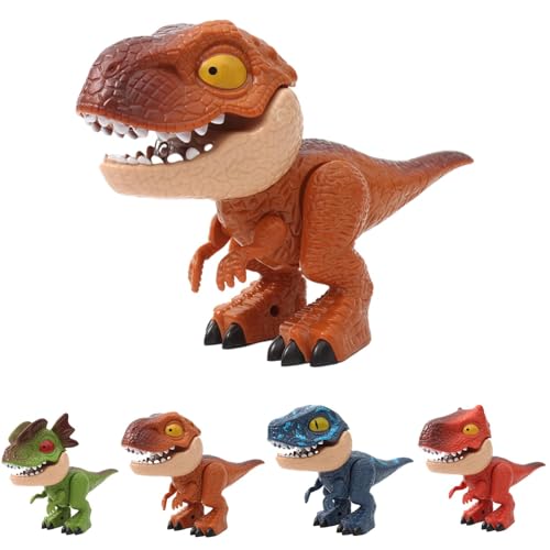 Generisch 5 In 1 Kreatives Dinosaurier Spielzeugmodell | Dinosaurier Bleistiftspitzer | Multifunktionales Dinosaurier Briefpapier | Inklusive Lineal, Bleistift, Anspitzer, Bindemaschine, Radiergummi von Generisch