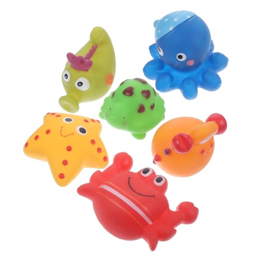 6 Teiliges Badespielzeug Set Wasserspielzeug Mit Meerestieren Für Die Badewanne Lustige Spielzeuge Für Kleinkinder Und Babys Cartoon Tiere Wasser Für Den Bad Spaß von Generisch