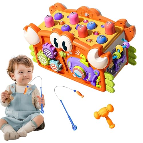 Generisch Activity Cube, Kids Sensory Toys, Early Developmental Multipurpose Activity Cubed, Interactive Learning Toy, Educational Toy Music, Lights for Kid Aged 3+, 10.12x6.1x5.71 inches von Generisch