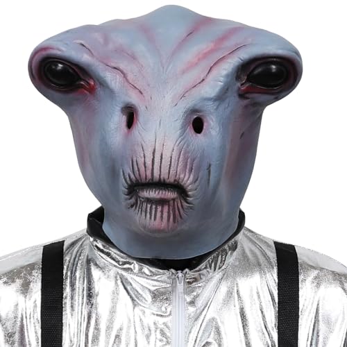 shayulajiao Alien Maske Gruselige Latex Realistische Maske Halloween Cosplay Party Erwachsene Latex Maske Carnival karneval von shayulajiao