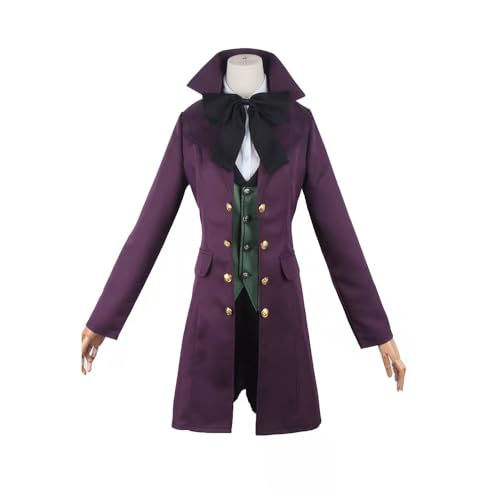 Generisch Anime Alois Trancy Cosplay Kostüm Outfits Uniform Halloween-Party Vollen Satz,Purple-XL von Generisch