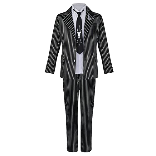 Generisch Anime Fuyuhiko Kuzuryuu Cosplay Kostüm Uniform Halloween Party Anzug,Black-S von Generisch