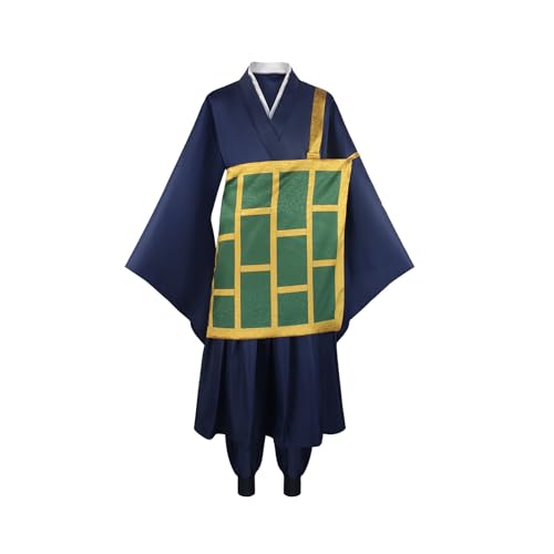 Generisch Anime Geto Suguru Cosplay Kostüm Kimono Kleid Uniform Full Set Halloween,Blue-S von Generisch