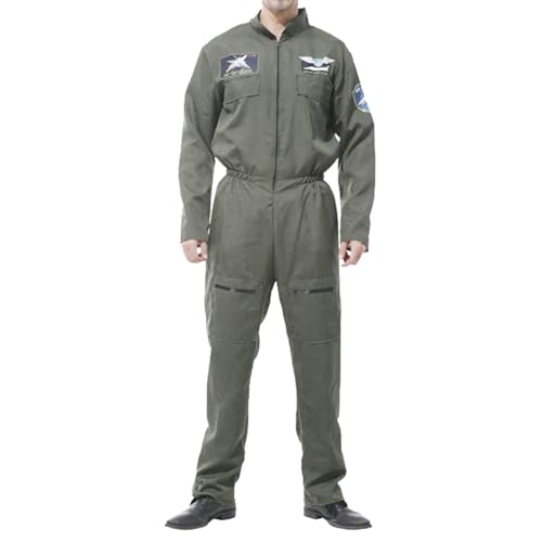 Generisch Astronauten Kostüm Herren Damen Familie Set Outfits Silber Raumfahrer Weltall Jumpsuit Karneval Cosplay Faschingskostüme von Generisch