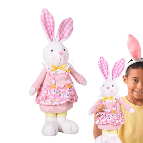 Generisch Ausgestopfter Bunny, Bunny Plüsch,Ostern Plüsch stehende Hase gefüllte Puppe - 40 cm/15,7 Zoll niedliche Tierplus von Generisch