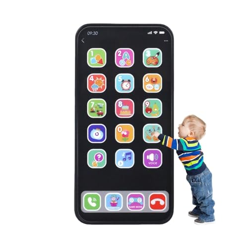 Generisch Baby-Handy-Spielzeug - Simulation Kindertelefon - Touch and Swipe Babyphone, Lernfernbedienung und Telefonpaket mit Lichtmusik, Geburtstagsgeschenke für Kinder von Generisch