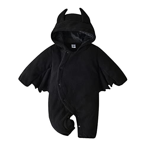 Generisch Baby Jumpanzug-Outfits Mädchen Body- Karnevalsbekleidung Kostüme junge Jungen Strappe & Baby Erstausstattung Mädchen (Black, 6-9 Month) von Generisch