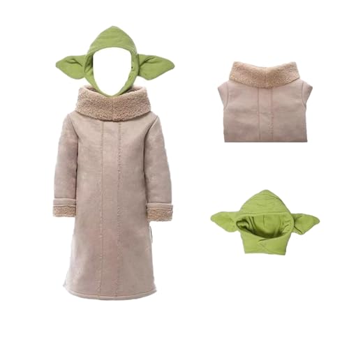 Generisch Baby Kostüm Kinder Robe Mantel mit Hut Süßes Kinderkostüm für Jungen Mädchen Halloween Kostüm Cosplay (L) von Generisch