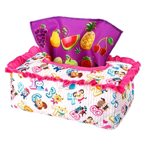 Generisch Baby Tissue Box Toy, Tissue Box Sensory Toy - Pädagogisch hoher Kontrast Papiertuch Spielzeug - Strumpfstoffe, frühes Lernen Spiel für Mädchen, Babys 6-12 Monate von Generisch