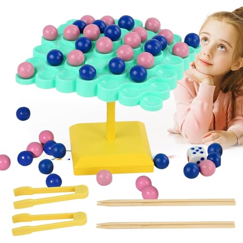 Generisch Balance Tree Educational Toys, Tower Stack Game,Buntes Gleichgewichtsspiel | Lustiges frühes Lernen pädagogisches Spielzeug, Roadtrip -Aktivitäten Spielzeug für, Mädchen von Generisch