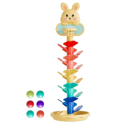 Generisch Ball-Drop-Spielzeug, Ball-Drop-Spielzeug für Kinder - Activity Ball Drop Toys Track Stapelspielzeug,Rainbow Swirl Vorschulspielzeug Lernspiele für Kleinkinder von Generisch