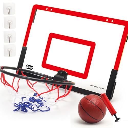 Generisch Basketballkorb - Kinder - Schlagfreies Basketball | PVC-Ballbrett zur Wandmontage - Wandhalterung aus PVC, Basketball-Brettspiel, Spielzeug von Generisch