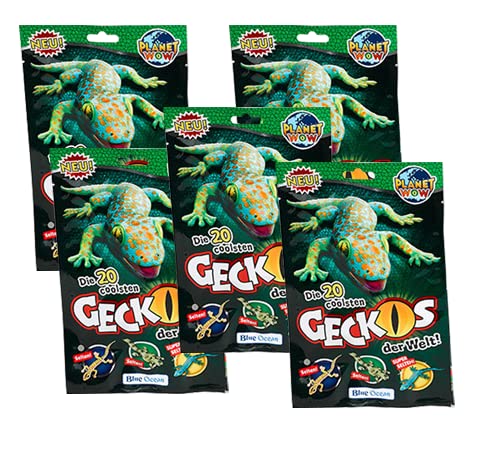 Generisch Blue Ocean Geckos Planet Wow Sammelfiguren – 5X Sammeltüten von Generisch