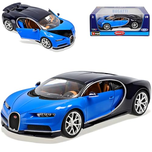 Generisch Bugatti Chiron Coupe Blau Ab 2016 1/18 Burago Modell Auto von Generisch