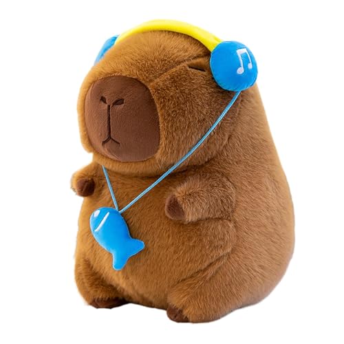 Generisch Capybara Plüsch, Capybara - Hautfreundliche Animal Doll Home Decor - Weiches braunes Capybara Stoffed Pillow Plüschspielzeug für Familie, Freunde, Erwachsene, Frauen, Kinder von Generisch