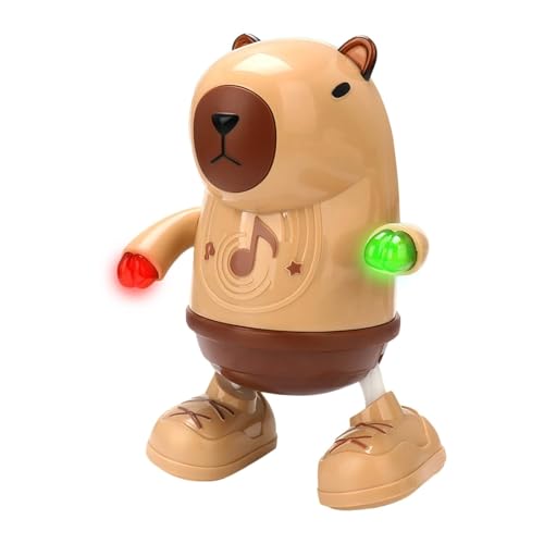 Generisch Capybara Toy, Dancing and Singing Capybara, Electric Cartoon Animal, Light-Up Body Shaking, 5.91x3.74x7.68 inches Musical Electric with Lights and Sounds for Holiday and Birthday von Generisch