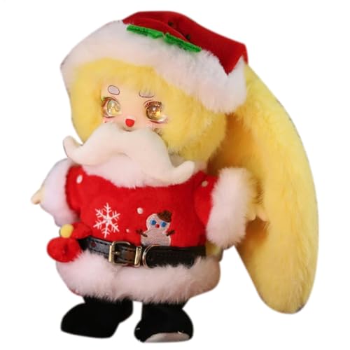 Generisch Christmas Cartoon Stuffed Toys, Christmas Cartoon Plush Doll, Soft Plush Collectibles, Adorable Trendy Figure Collectible Cute Doll Christmas Desktop Bookshelf Decorations, 500g von Generisch