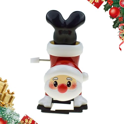 Generisch Christmas Wind Up Toy,Christmas Stocking Stuffers Wind Up Toys Christmas Toys Funny Toys Santa Claus, Penguin, Snowman, Elk, Clockwork, Running and Jumping Toy (A) von Generisch