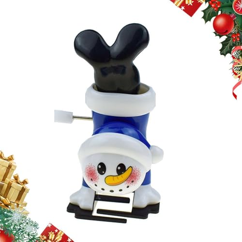 Generisch Christmas Wind Up Toy,Christmas Stocking Stuffers Wind Up Toys Christmas Toys Funny Toys Santa Claus, Penguin, Snowman, Elk, Clockwork, Running and Jumping Toy (B) von Generisch