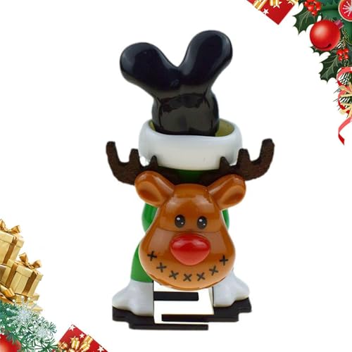 Generisch Christmas Wind Up Toy,Christmas Stocking Stuffers Wind Up Toys Christmas Toys Funny Toys Santa Claus, Penguin, Snowman, Elk, Clockwork, Running and Jumping Toy (C) von Generisch