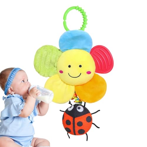 Generisch Crib Hangable Rasseln Spielzeug, Tierbett um Rasselspielzeug,Reiseaktivität Plüsch Animal Wind Chime - Hautfreundlicher Stuhlbassinet Mobile Wind Glockenspiel für Mädchen, Kinder, von Generisch