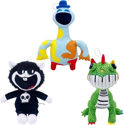 Generisch Critters Plüschtiere, 8-teiliges Nightmare Critters-Plüschtier, 12 Zoll Funny Nightmare Chops Plush Toy, Nightmare Plüschtier, für Kids & Adults, für Fans (3 Stück) von Generisch